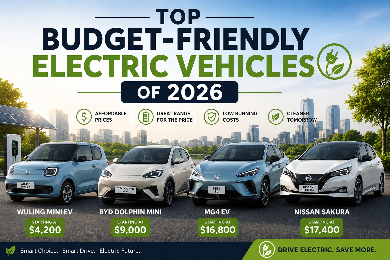 Top Budget-Friendly Electric Vehicles of 2026